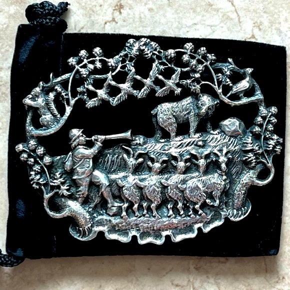 Vintage Norwegian 830 S Silver Brooch, signed NM - Picture 1 of 3